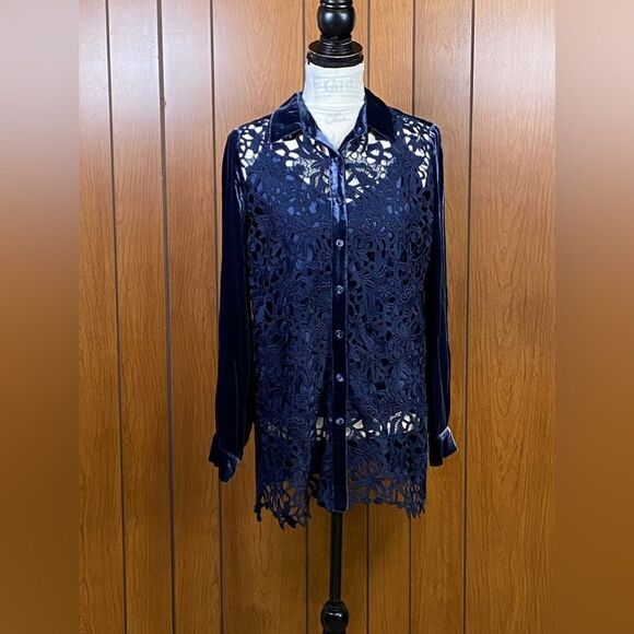 Johnny Was Flicka Button Down Shirt size S - Picture 5 of 12